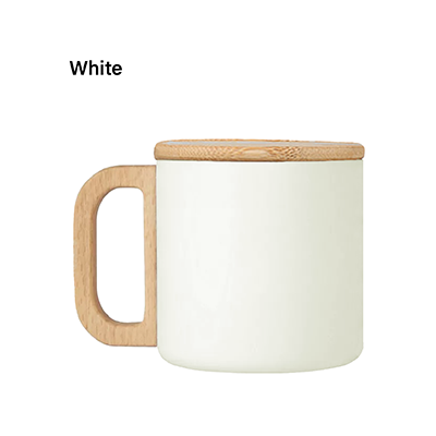 ASHLEY Wooden Handle Stainless Steel Mug – 400ml 2