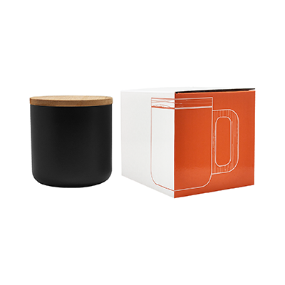 ASHLEY Wooden Handle Stainless Steel Mug – 400ml 5