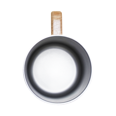 ASHLEY Wooden Handle Stainless Steel Mug – 400ml 6