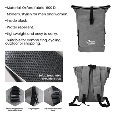 SNAZZY Rolltop Backpack 7