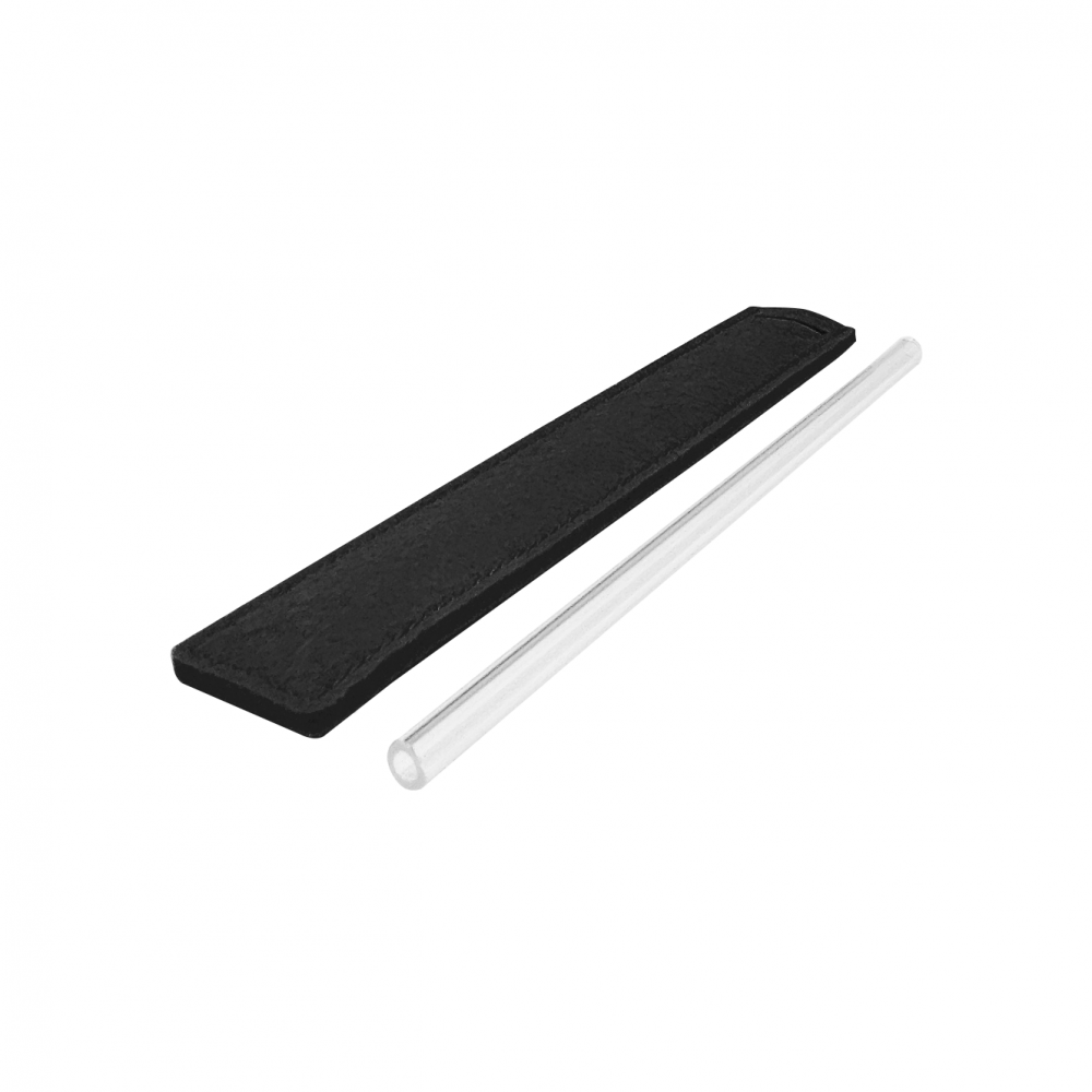 Premium Glass Straw (8×220) with Straw Felt Pouch Set - Syrix Global